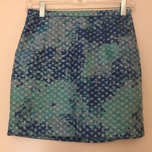 Blue Green H&M Mini Skirt